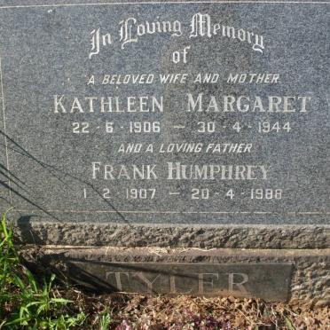 TYLER Frank Humphrey 1907-1988 &amp; Kathleen Margaret 1906-1944
