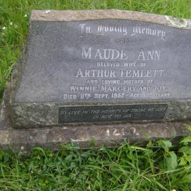 TEMLETT Maude Ann -1952