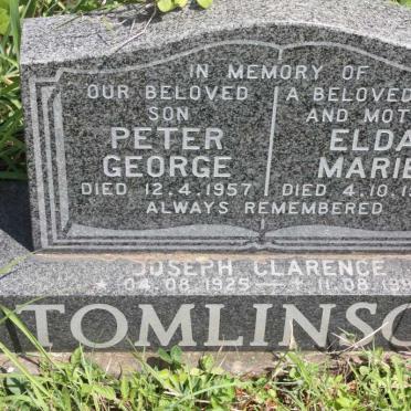TOMLINSON Peter George -1957 &amp; Elda Marie -1988 :: TOMLINSON Joseph Clarence 1925-1993