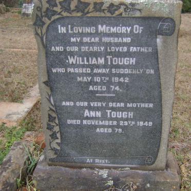 TOUGH William -1942 &amp; Ann -1949