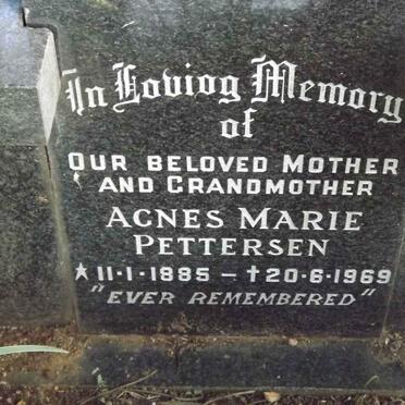PETTERSEN Agnes Marie 1885-1969