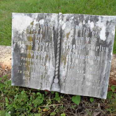 THOMPSON Thomas Robert -1947 &amp; Maggie Evelyn -1965