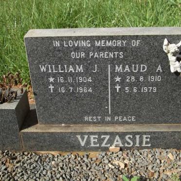 VEZASIE William J. 1904-1964 &amp; Maud A. 1910-1979 :: VEZASIE Cyril 1933-2003