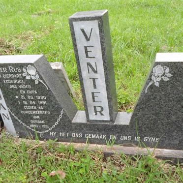 VENTER Jan 1930-1991 &amp; Babsie