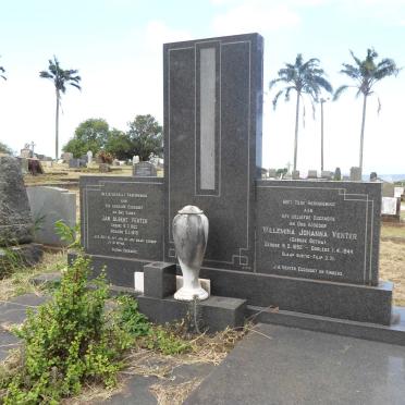 VENTER Jan Albert 1922-1975 &amp;  Willemina Johanna BOTHA 1892-1944