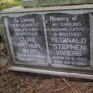 VIVIERS Reginald Stephen 1932-1992 :: WEBB Clive Arthur 1944-1982