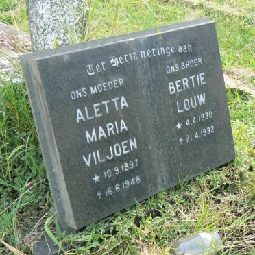 VILJOEN Aletta Maria 1897-1948 :: LOUW Bertie 1930-1932