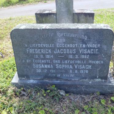 VISAGIE Frederick Jacobus 1914-1962 &amp; Susanna Sophia 1911-1978