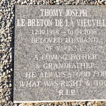 VIEUVILLE Thomy Joseph, Le Breton De La 1918-2008