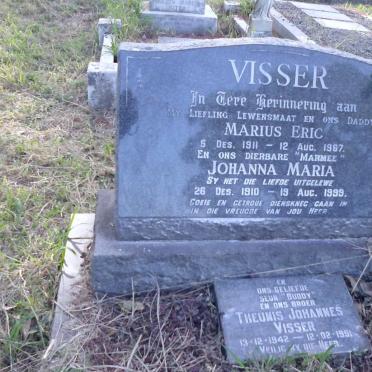 VISSER Marius Eric 1911-1967 &amp; Johanna Maria 1910-1999 :: Theunis Johannes 1942-1991 