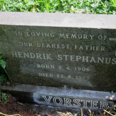 VORSTER Hendrik Stephanus 1906-1979