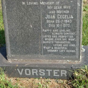 VORSTER Joan Cecilia 1943-1970