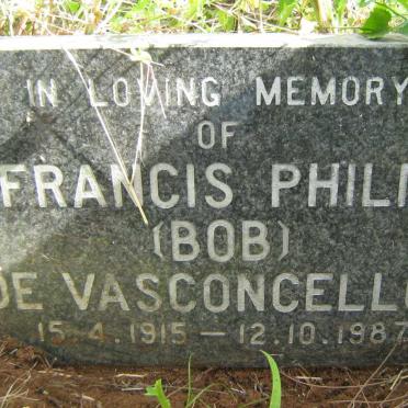 VASCONCELLOS Francis Philip, de 1915-1987