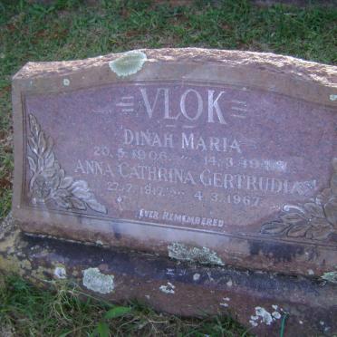 VLOK Dinah Maria 1906-1948 :: VLOK Anna Cathrina Gertrudia 1917-1967
