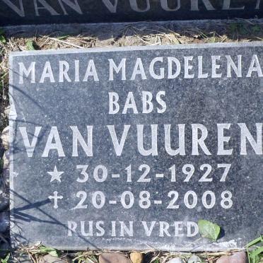 VUUREN Johan, van 1929-1987 &amp; Maria Magdalena 1927-2008