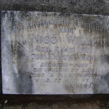 WILLE Nico 1921-1954