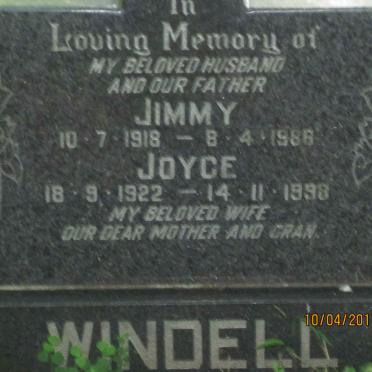 WINDELL Jimmy 1918-1986 &amp; Joyce 1922-1998