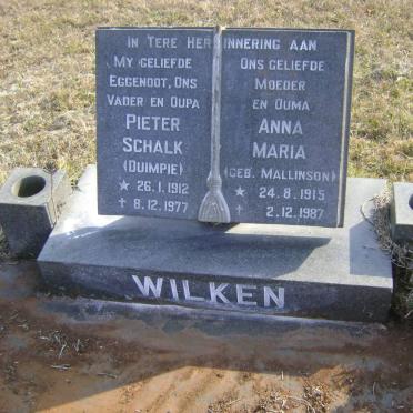 WILKEN Pieter Schalk 1912-1977 &amp; Anna Maria MALLINSON 1915-1987