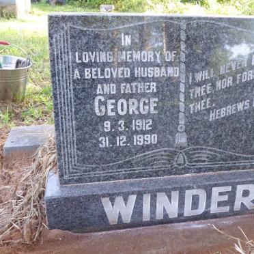 WINDER George 1912-1990