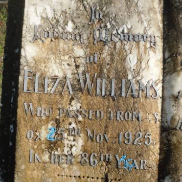 WILLIAMS Eliza -1925