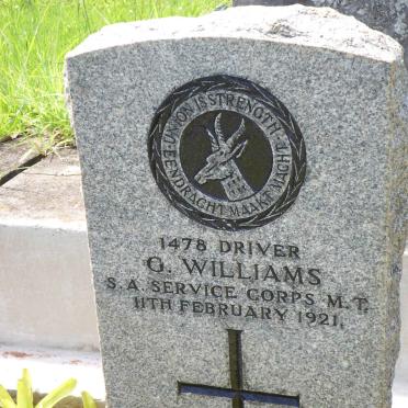 WILLIAMS G. -1921