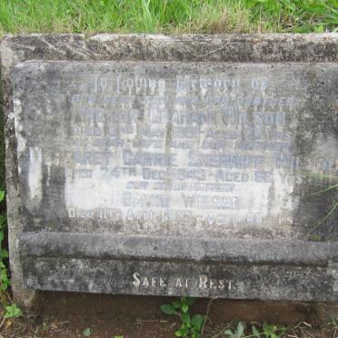 WILSON David -1955 &amp; Margaret Carrie Sherriff -1943 :: WILSON Victor Graham -1931