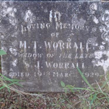 WORRALL M.T. -1929