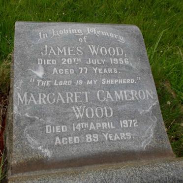 WOOD James -1956 &amp; Margaret Cameron -1972