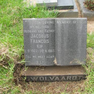 WOLVAARDT Jacobus Francois 1922-1969