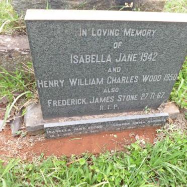 WOOD Henry Charles -1950 &amp; Isabella Jane -1942 :: STONE Frederick James -1967