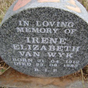 WYK Irene Elizabeth, van 1912-1983