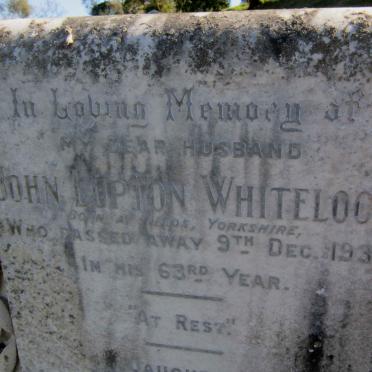 WHITELOCK John Lipton -1931 &amp; Faith -1957 :: WHITELOCK Mona Mable -1937 