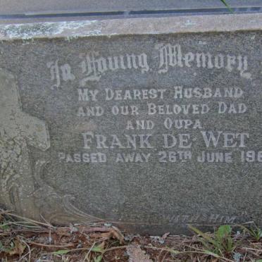 WET Frank, de -1963