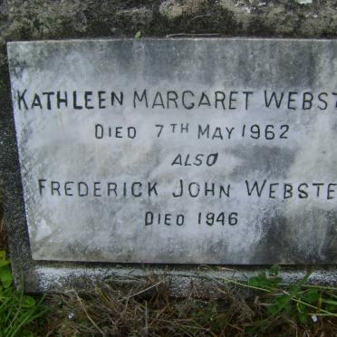 WEBSTER Frederick John -1946 &amp; Kathleen Margaret -1962