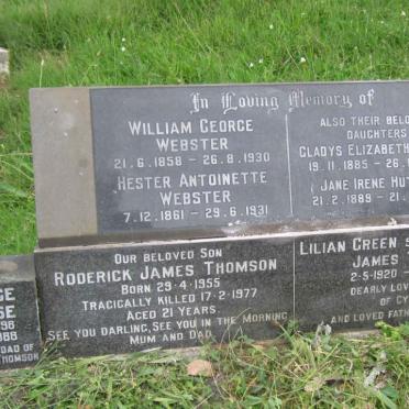 WEBSTER :: ROOSE :: HUTTON :: GREEN :: THOMSON
