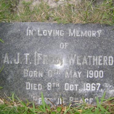 WEATHERDON A.J.T. 1900-1967