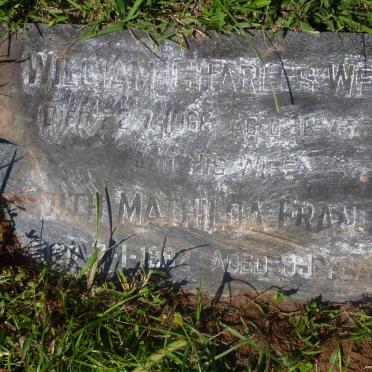 WEST William Charles -1966 &amp; Edith Mathilda Frances -1982