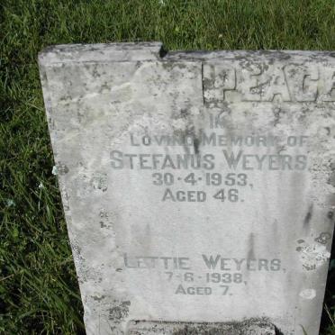 WEYERS Stefanus -1953 :: WEYERS Lettie -1938