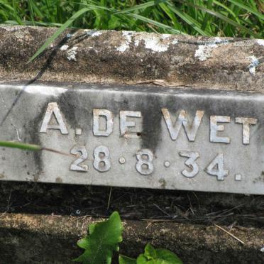 WET A., de -1934
