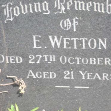 WETTON E. -1924