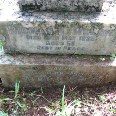 WELSH Thomas H. -1939 &amp; Alice L. -1949