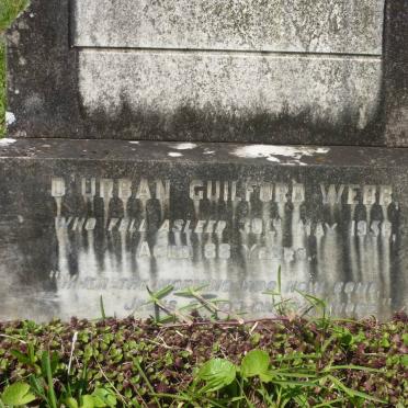 WEBB D’Urban Guilford -1956 &amp; Elizabeth Emma -1932