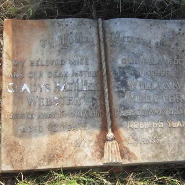 WEBSTER William -1973 &amp; Gladys Kathleen -1960