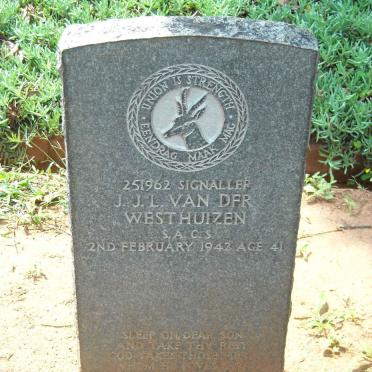 WESTHUIZEN J.J.L., van der -1942