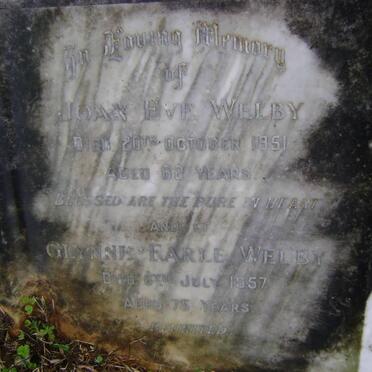 WELBY Glynne Farle -1957 &amp; Joan Eve -1951