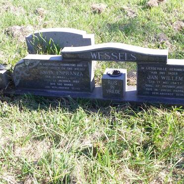 WESSELS Jan Willem 1947-1989 &amp; Anita ESPRANZA 1943-1989