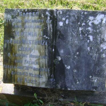 WESTHUIZEN Jeremia J., van der -1946