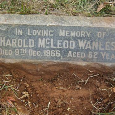 WANLESS Harold McLeod -1966