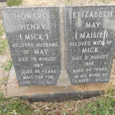 WALSH Howard Henry -1967 &amp; Elizabeth May -1995