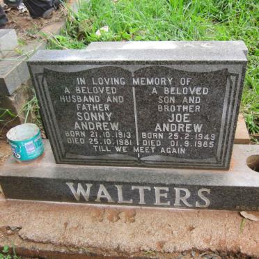 WALTERS Sonny Andrew 1913-1981 :: WALTERS Joe Andrew 1949-1985
